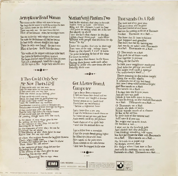 Pete Brown & Piblokto! - Thousands On A Raft | Harvest (SHVL 782) - 2