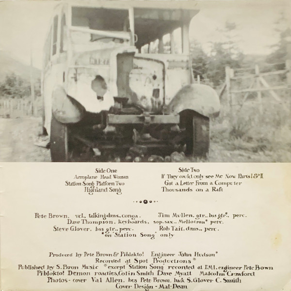 Pete Brown & Piblokto! - Thousands On A Raft | Harvest (SHVL 782) - 3