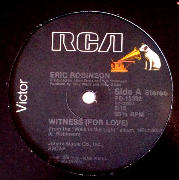 Eric Robinson - Witness (For Love) | RCA Victor (PD 13332)