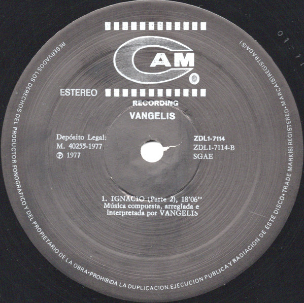 Vangelis - Ignacio | CAM (ZDL1-7114) - 4