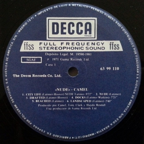Camel - Nude | Decca (TXS 3208) - 3 Camel - Nude | Decca (TXS 3208) - 3