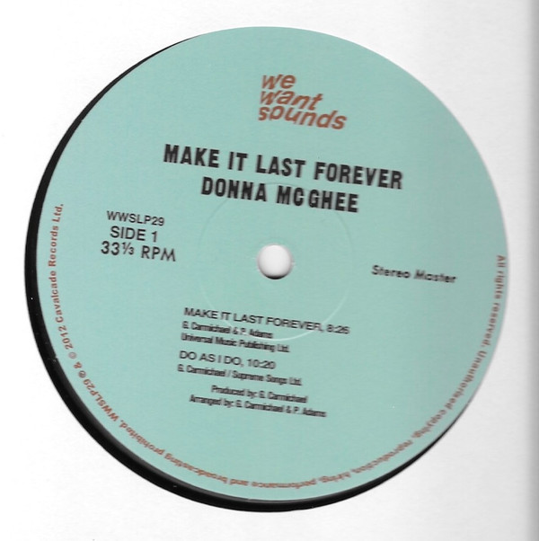 Donna McGhee - Make It Last Forever | Wewantsounds (WWSLP29) - 3