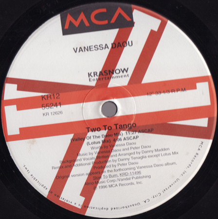 Vanessa Daou - Two To Tango | MCA Records (KR12-55241) - main