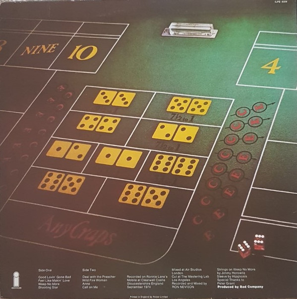 Bad Company - Straight Shooter | Island Records (ILPS 9304) - 2