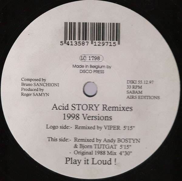 Dr. Phibes - Acid Story Remixes (1998 Versions) | DiKi Records (DIKI 55.12.97)