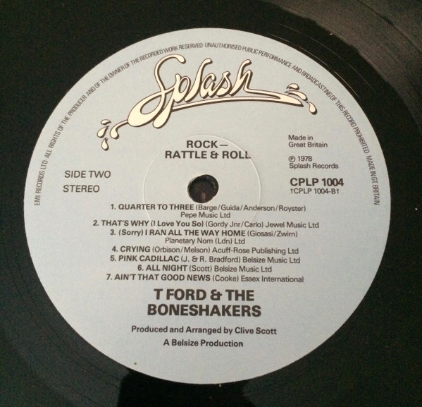T-Ford And The Boneshakers - Rock Rattle And Roll | Splash Records (CPLP 1004) - 4