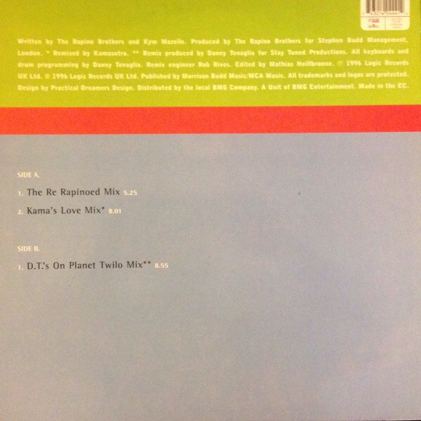 The Rapino Brothers & Kym Mazelle - Love Me The Right Way '96 | Logic Records (LUK 087) - 4