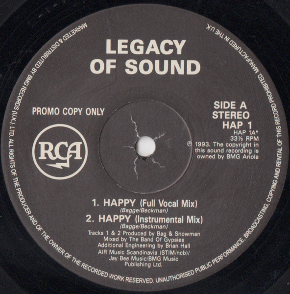 Legacy Of Sound - Happy | RCA (HAP 1) - main Legacy Of Sound - Happy | RCA (HAP 1) - main