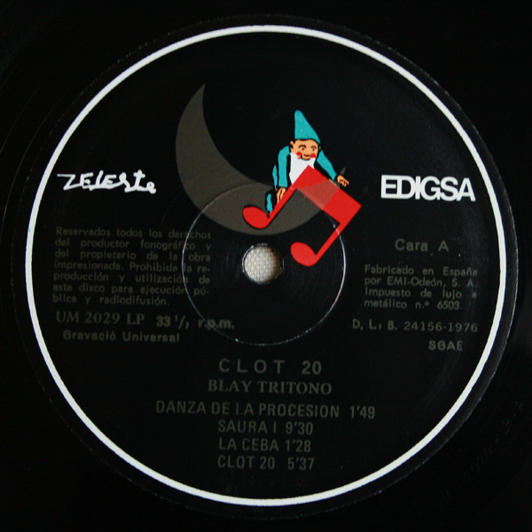 Blay Tritono - Clot 20 | Zeleste (UM 2029) - 3