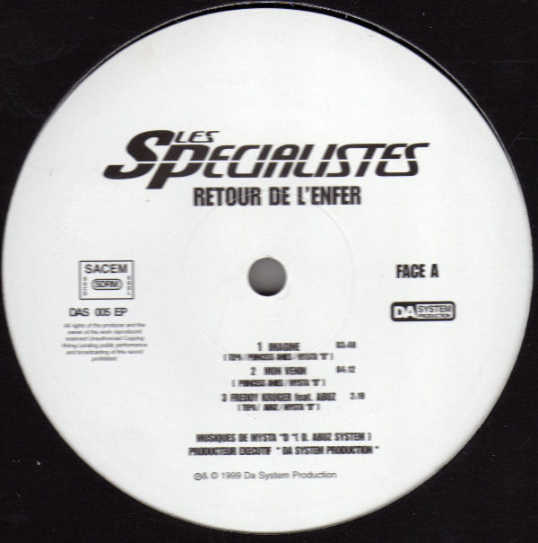Les Spécialistes - Retour De L'Enfer | Da System Production (DAS 005 EP)