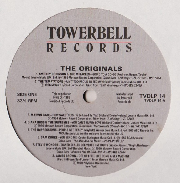 Various - The Originals | Towerbell Records (TVDLP 14) - 4