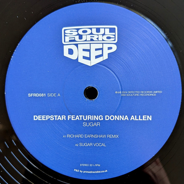 Deepstar Featuring Donna Allen / Melba Moore - Sugar / My Heart Belongs To You | Soulfuric Deep (SFRD081)