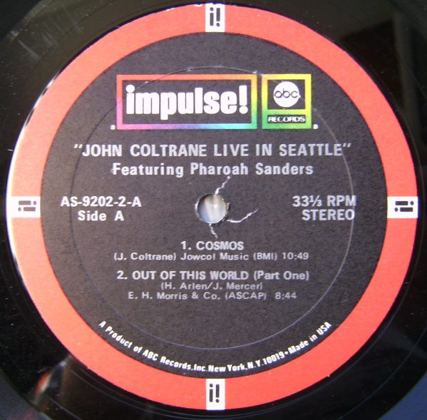 John Coltrane Featuring Pharoah Sanders - Live In Seattle | Impulse! (AS-9202-2) - 2