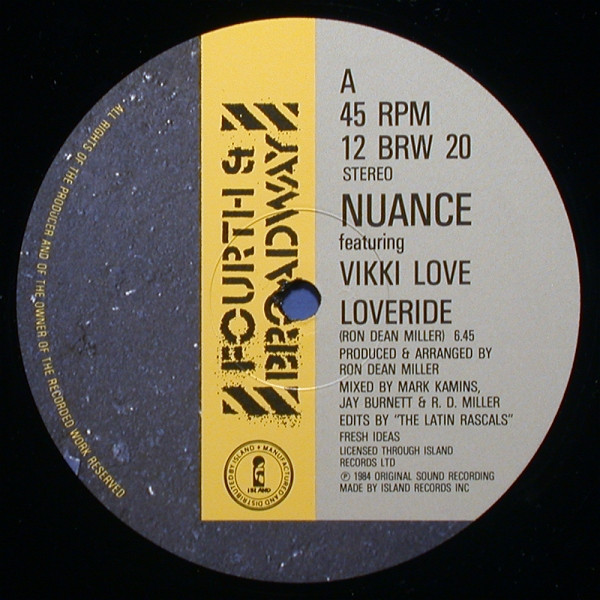 Nuance Featuring Vikki Love - Loveride | 4th & Broadway (12 BRW 20)