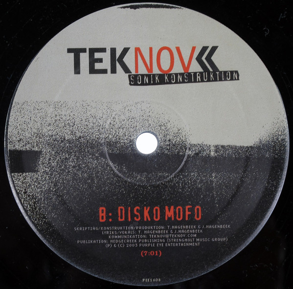 Teknov - Sonik Konstruktion | Purple Eye Entertainment (PEE 1608) - 2
