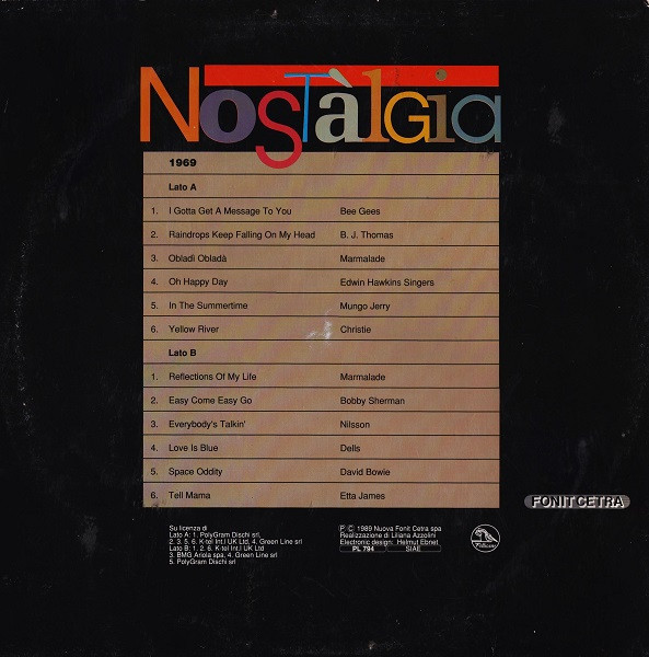 Various - Nostàlgia '69 | Fonit Cetra (PL 794)