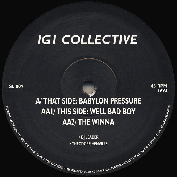 IG1 Collective - Babylon Pressure | Awesome Records (SL 009)