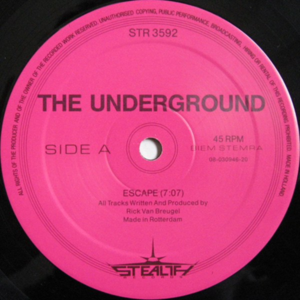 The Underground - Escape | Stealth Records (STR 3592) - 3 The Underground - Escape | Stealth Records (STR 3592) - 3
