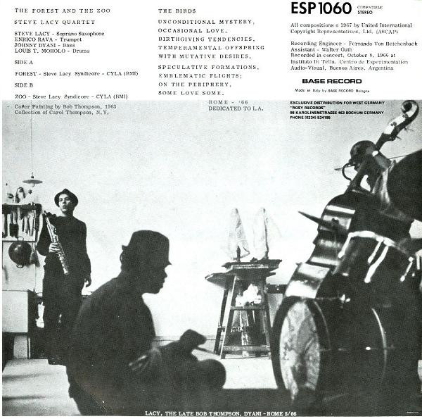 Steve Lacy - The Forest And The Zoo | Base Record (ESP 1060) - 2