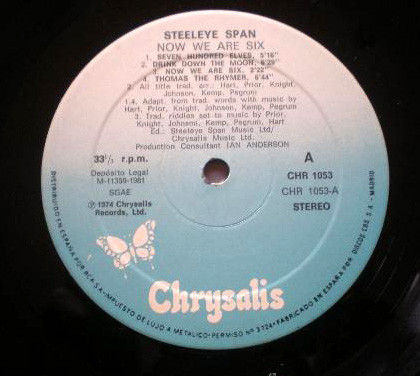 Steeleye Span - Now We Are Six | Chrysalis (CHR 1053) - 3