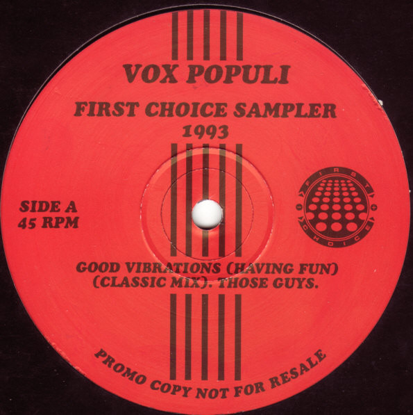 Various - Vox Populi: First Choice Sampler 1993 Volume 1 | First Choice (VP 1) - 4