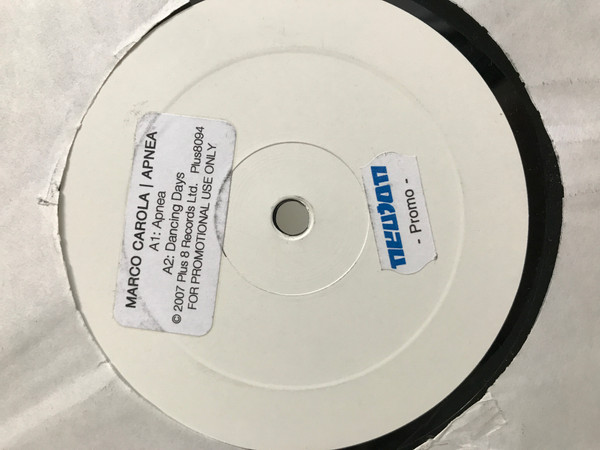 Marco Carola - Apnea | Plus 8 Records (plus8094) - main