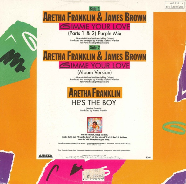 Aretha Franklin & James Brown - Gimme Your Love | Arista (612 727) - 2
