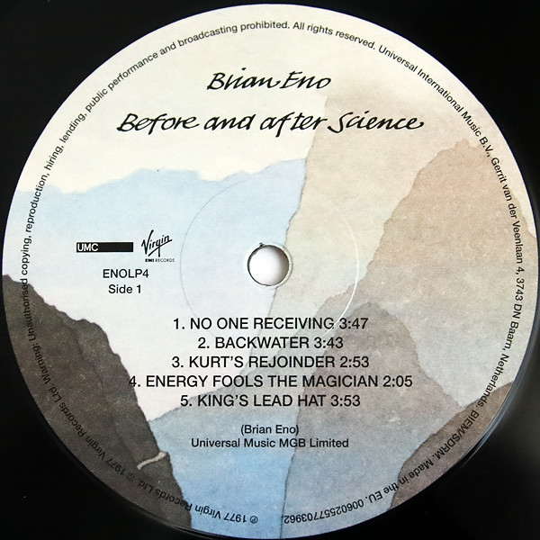 Brian Eno - Before And After Science | Virgin EMI Records (ENOLP4) - 3