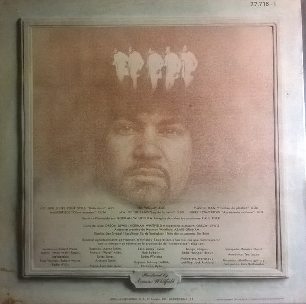 The Temptations - Masterpiece = Obra Maestra | Motown (27.716-I) - 2