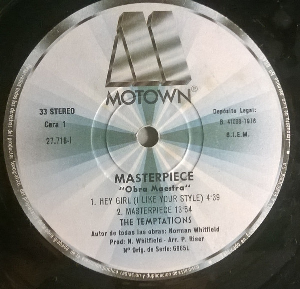 The Temptations - Masterpiece = Obra Maestra | Motown (27.716-I) - 3