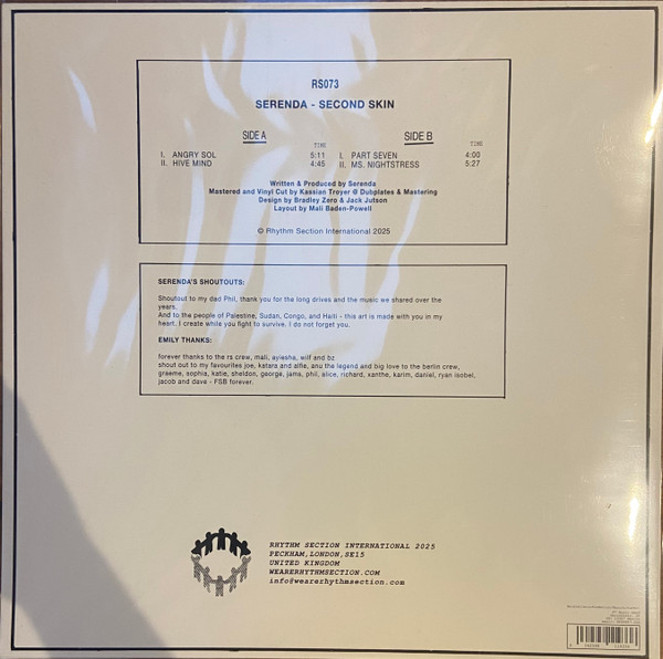 Serenda - Second Skin | Rhythm Section International (RS073) - 2