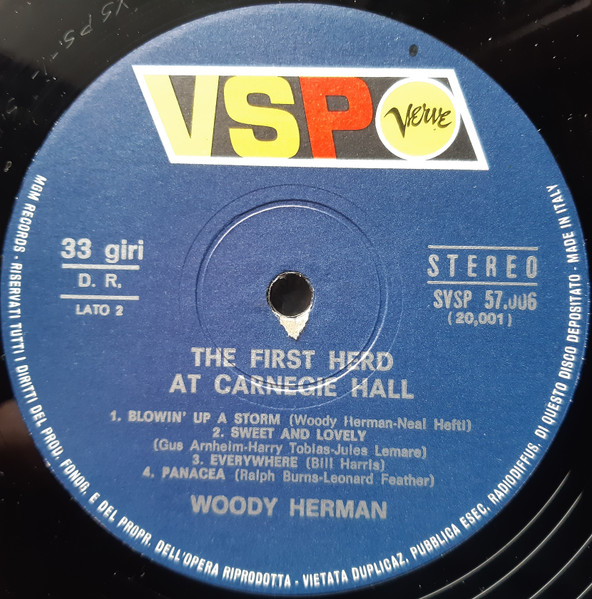 Woody Herman - The First Herd At Carnegie Hall | VSP (SVSP 57 006) - 4