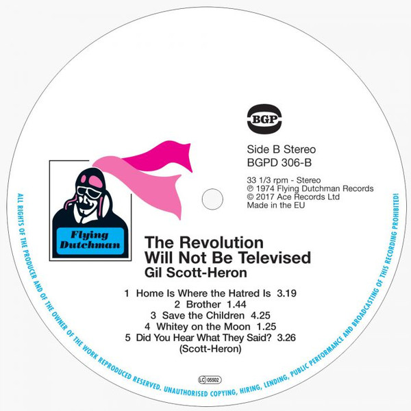 Gil Scott-Heron - The Revolution Will Not Be Televised | BGP Records (BGPD 306) - 4 Gil Scott-Heron - The Revolution Will Not Be Televised | BGP Records (BGPD 306) - 4