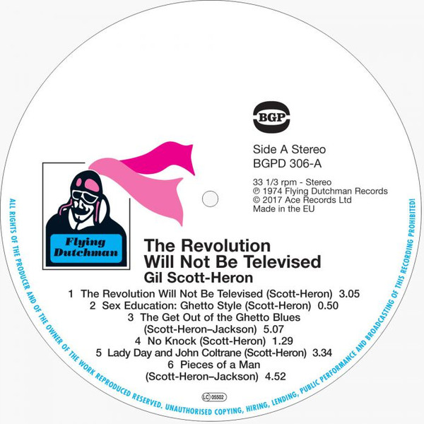 Gil Scott-Heron - The Revolution Will Not Be Televised | BGP Records (BGPD 306) - 3 Gil Scott-Heron - The Revolution Will Not Be Televised | BGP Records (BGPD 306) - 3