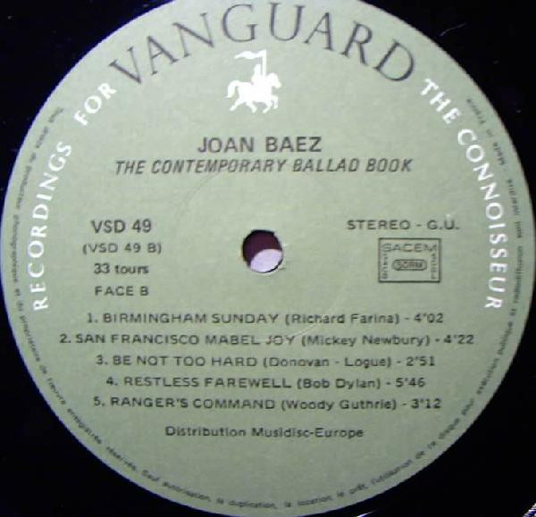 Joan Baez - The Songbook | Musidisc (CCV 2513) - 4