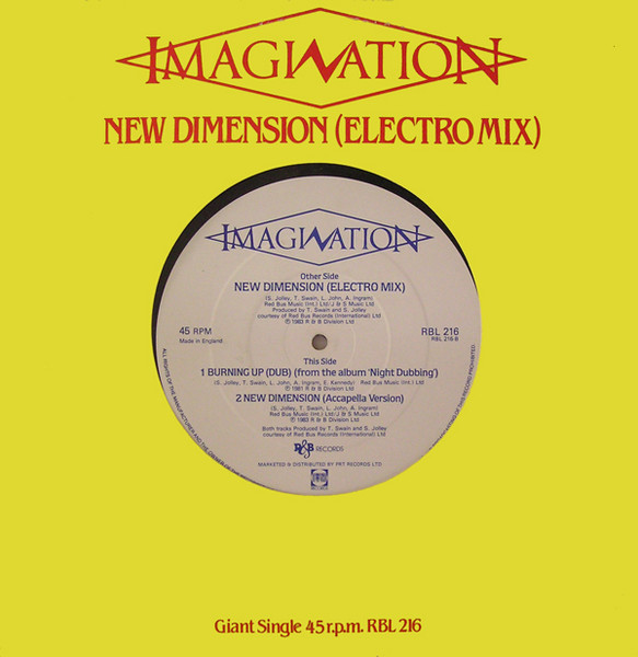 Imagination - New Dimension (Electro Mix) | R & B Records (RBL 216) - 4