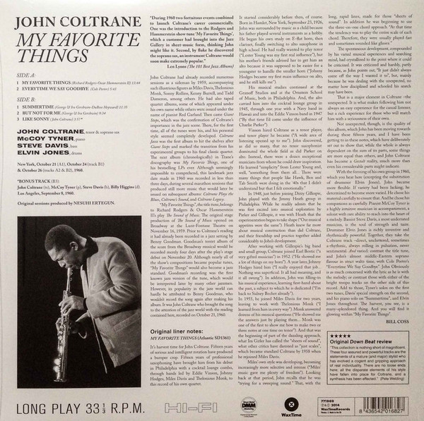 John Coltrane - My Favorite Things | WaxTime (771969) - 3