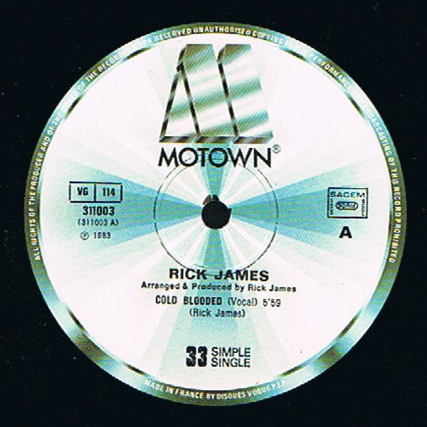 Rick James - Cold Blooded | Motown (311003) - 2 Rick James - Cold Blooded | Motown (311003) - 2
