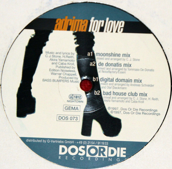 Adrima - For Love | Dos Or Die Recordings (DOS 073) - 2