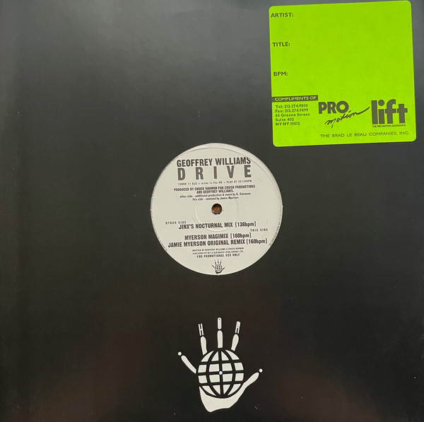 Geoffrey Williams - Drive | Hands On Records (12HOR 11 DJ2) - 3