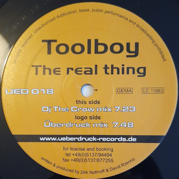 Toolboy - The Real Thing | Überdruck Records (UED 018) - 4