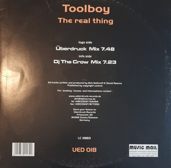 Toolboy - The Real Thing | Überdruck Records (UED 018) - 2