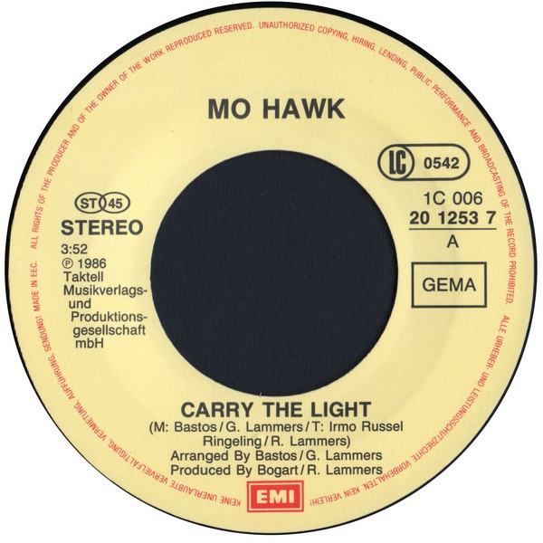 MoHawk - Carry The Light | EMI (1C 006 20 1253 7) - 2