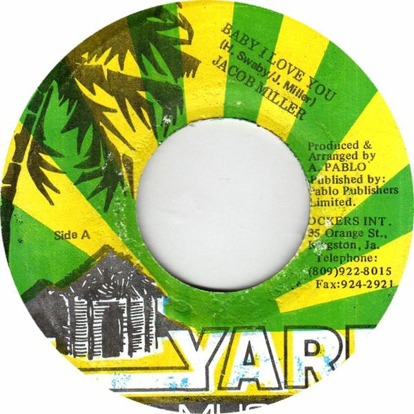 Jacob Miller / Augustus Pablo - Baby I Love You / King Tubbys Meet Rockers Uptown | Yard Music (none) - main Jacob Miller / Augustus Pablo - Baby I Love You / King Tubbys Meet Rockers Uptown | Yard Music (none) - main
