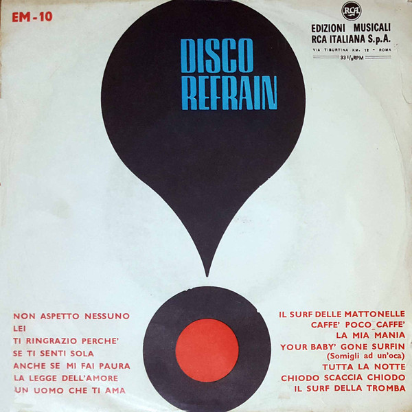 Various - Disco Refrain N. 10 | RCA Italiana (EM 10)