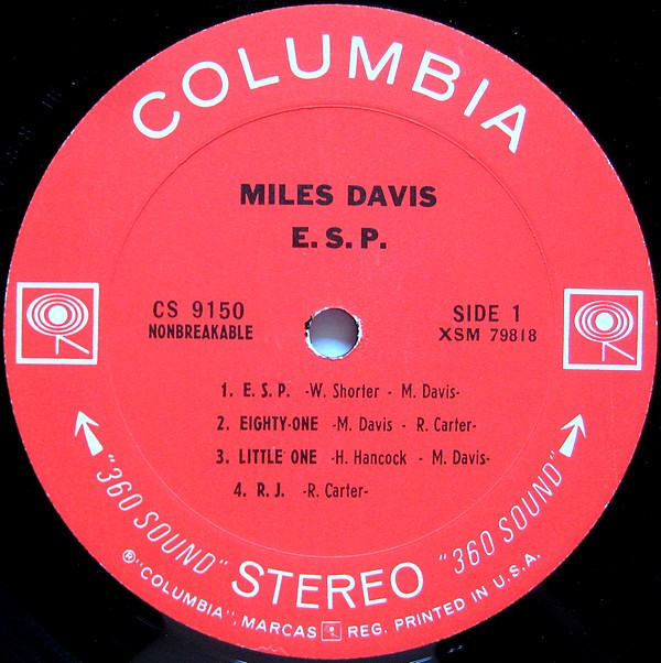 Miles Davis - E.S.P. | Columbia (CS 9150) - 3 Miles Davis - E.S.P. | Columbia (CS 9150) - 3