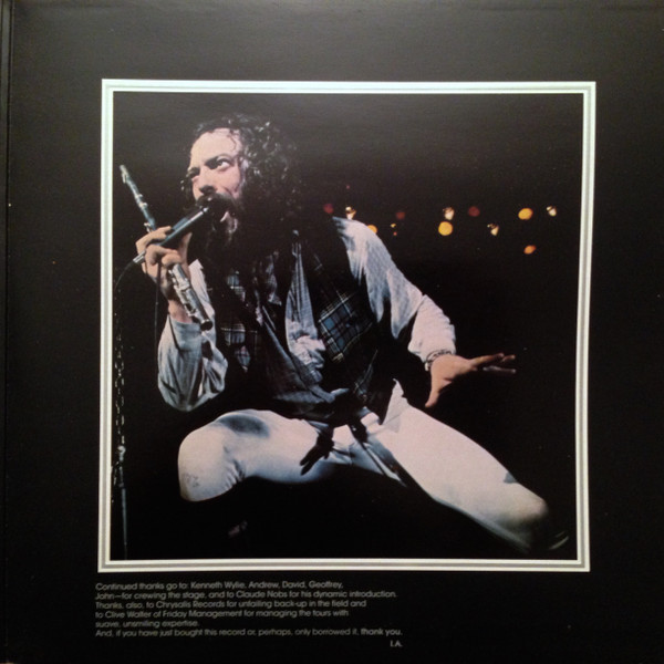 Jethro Tull - Live - Bursting Out | Chrysalis (CJT4) - 2