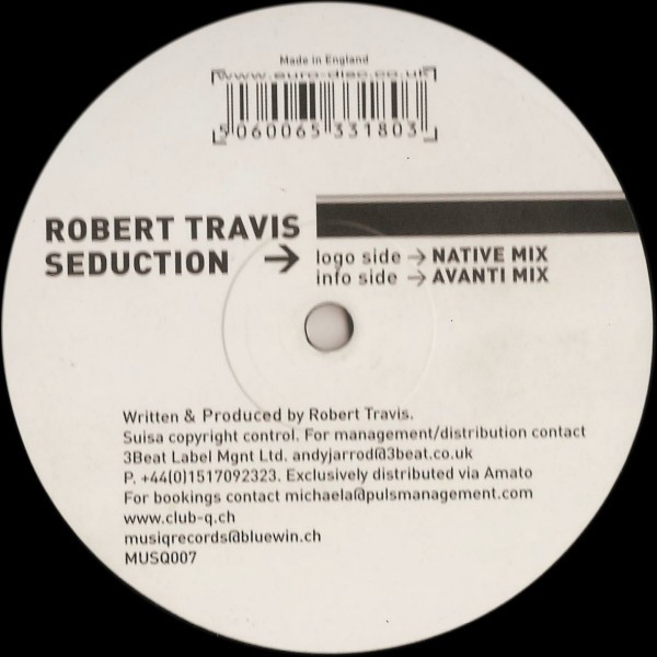 Robert Travis - Seduction | Musiq (MUSQ007) Robert Travis - Seduction | Musiq (MUSQ007)