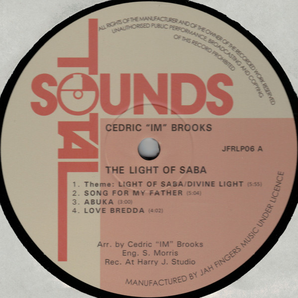 Cedric "Im" Brooks , The Light Of Saba - The Light Of Saba | Total Sounds (none) - 3