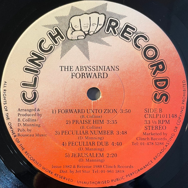 The Abyssinians - Forward | Clinch Records (CRLP101148) - 4 The Abyssinians - Forward | Clinch Records (CRLP101148) - 4